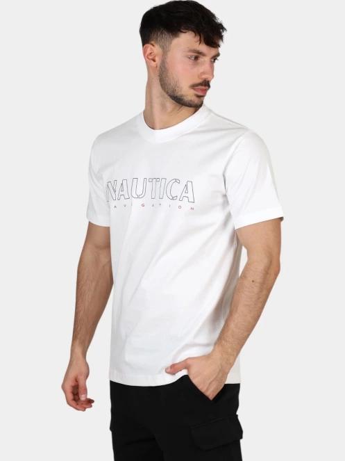 tricou cu maneci scurte pt. barbati Nautica Cook T-Shirt alb 3