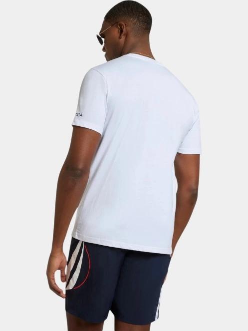 tricou cu maneci scurte pt. barbati Nautica Sergei B&T T-Shirt alb 3