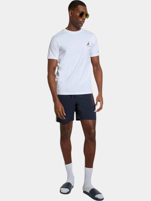 tricou cu maneci scurte pt. barbati Nautica Sergei B&T T-Shirt alb 4