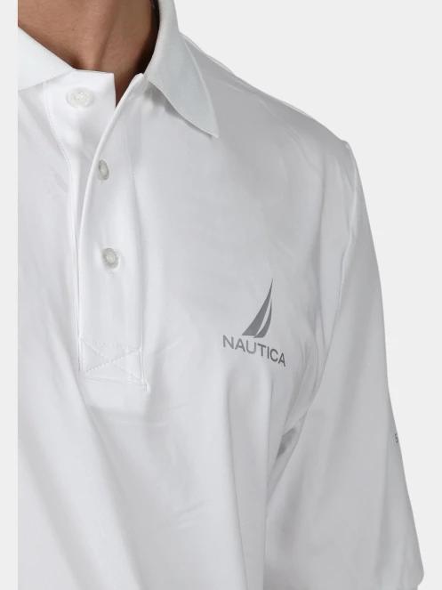tricou cu guler pt. barbati Nautica Leon 3 Polo Shirt alb 9