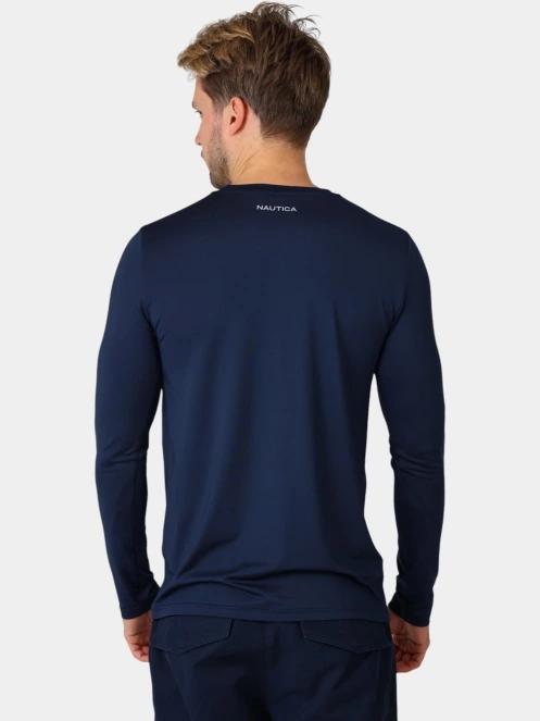 tricou cu maneci lungi pt. barbati Nautica Lionel Long Sleeve T-Shirt albastru inchis 4