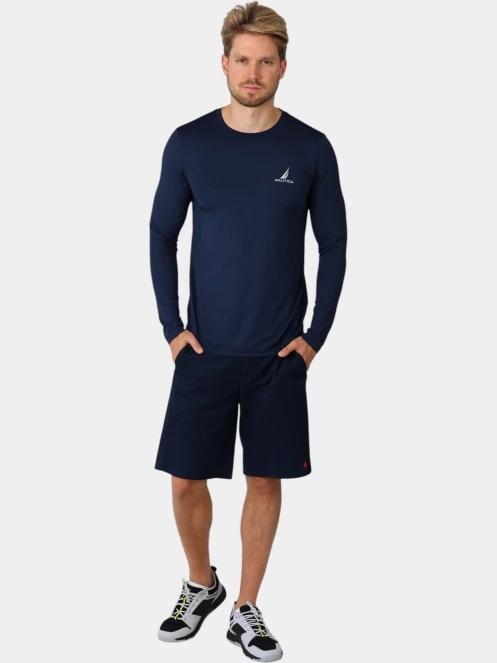 tricou cu maneci lungi pt. barbati Nautica Lionel Long Sleeve T-Shirt albastru inchis 5
