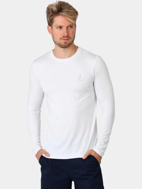 tricou cu maneci lungi pt. barbati Nautica Lionel Long Sleeve T-Shirt alb 2