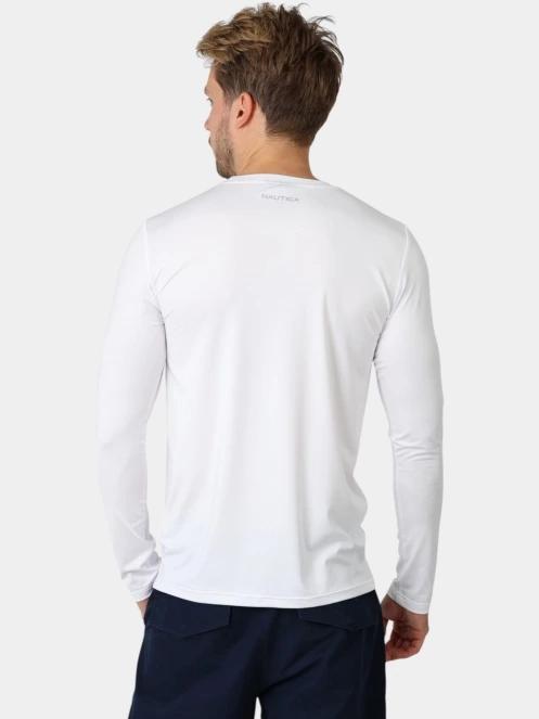 tricou cu maneci lungi pt. barbati Nautica Lionel Long Sleeve T-Shirt alb 4
