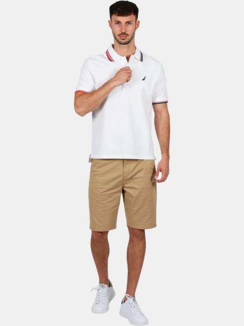 tricou cu guler pt. barbati Nautica Atabay Polo Shirt alb 4