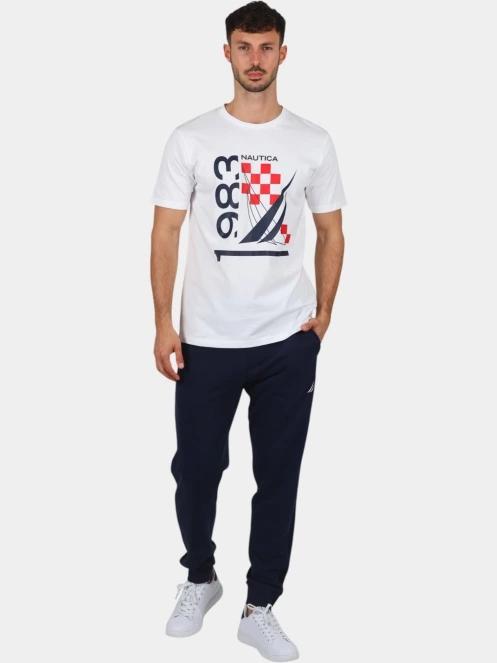 tricou cu maneci scurte pt. barbati Nautica Vale SS T-Shirt alb 5