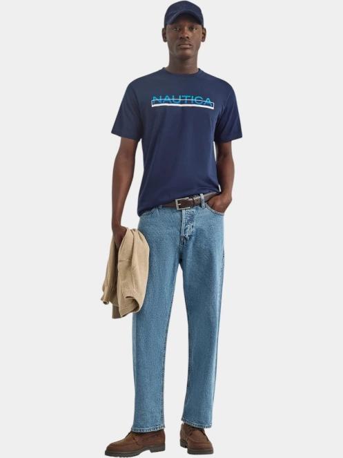 tricou cu maneci scurte pt. barbati Nautica Koa SS T-Shirt albastru inchis 4