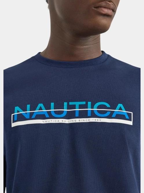 tricou cu maneci scurte pt. barbati Nautica Koa SS T-Shirt albastru inchis 5