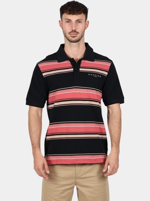 tricou cu guler pt. barbati Nautica Coral Polo Shirt negru 2