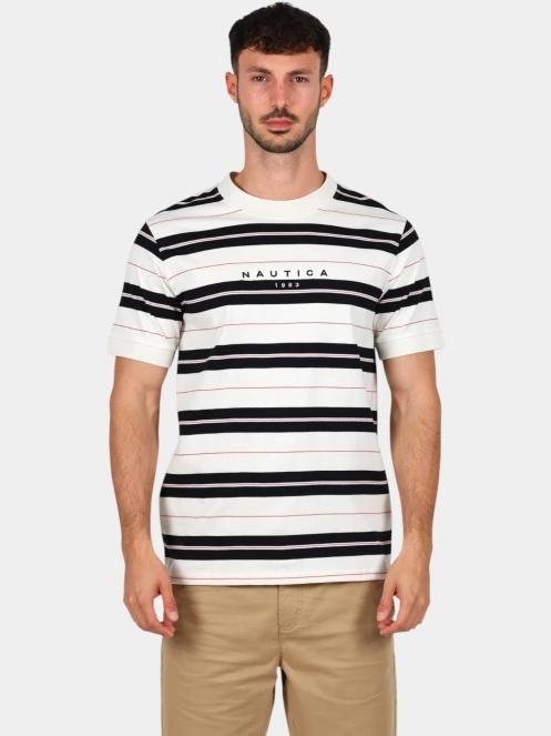 tricou cu maneci scurte pt. barbati Nautica Covi T-Shirt alb 2