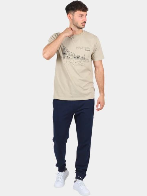 tricou cu maneci scurte pt. barbati Nautica Nalin SS T-Shirt maro 5