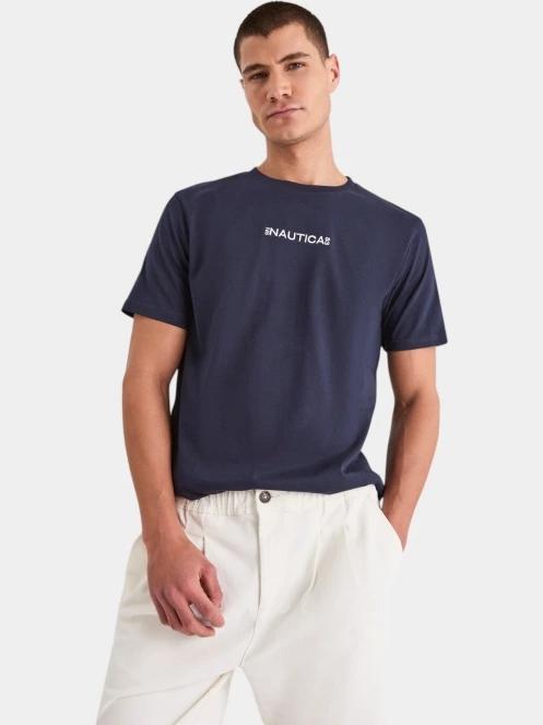 tricou cu maneci scurte pt. barbati Nautica Ramon T-Shirt albastru inchis 2