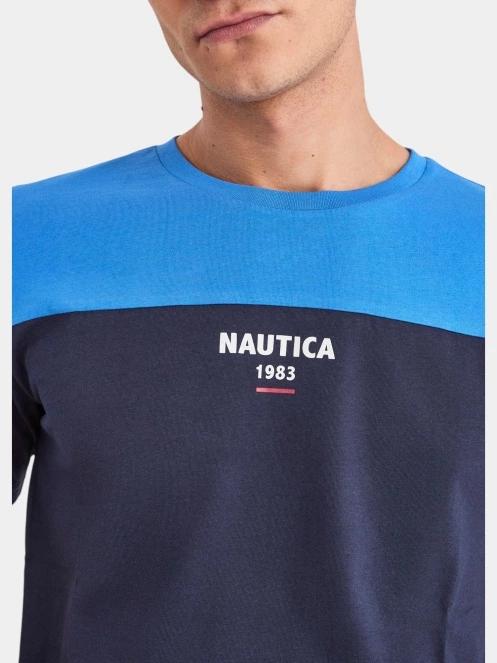 tricou cu maneci scurte pt. barbati Nautica Celeste T-Shirt albastru 5