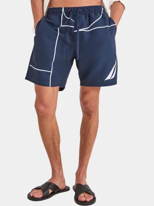 sorturi de baie pentru barbati pt. barbati Nautica Almar Swim Short albastru inchis 2