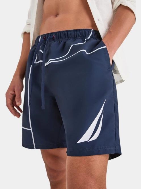 sorturi de baie pentru barbati pt. barbati Nautica Almar Swim Short albastru inchis 4
