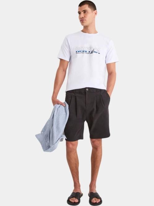 tricou cu maneci scurte pt. barbati Nautica Onda T-Shirt alb 4