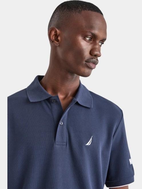tricou cu guler pt. barbati Nautica Azura Polo Shirt albastru inchis 6