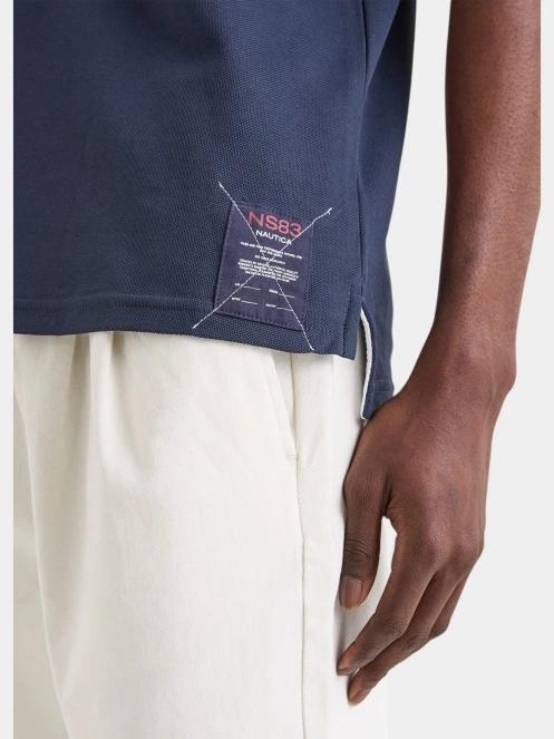 tricou cu guler pt. barbati Nautica Azura Polo Shirt albastru inchis 7