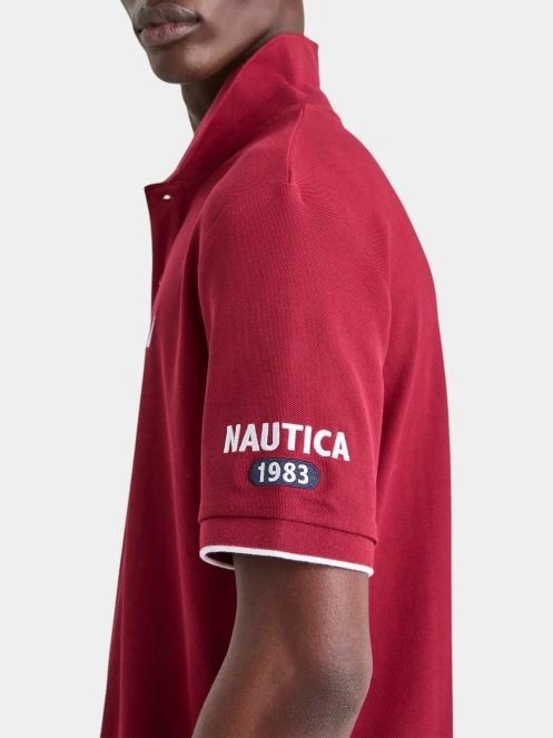 tricou cu guler pt. barbati Nautica Azura Polo Shirt rosu 6