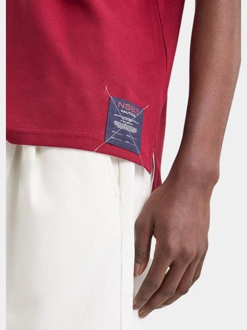 tricou cu guler pt. barbati Nautica Azura Polo Shirt rosu 7