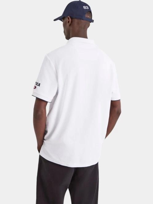 tricou cu guler pt. barbati Nautica Azura Polo Shirt alb 3