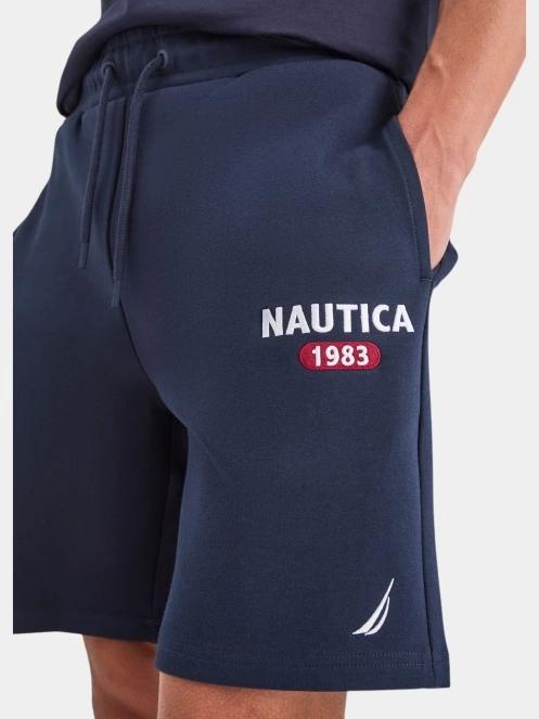 pantaloni scurti de trening pt. barbati Nautica Velia Fleece Short albastru inchis 5