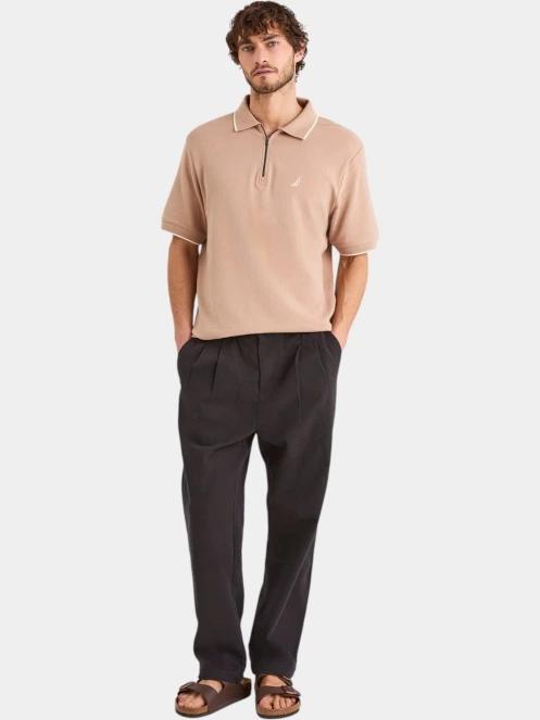 tricou cu guler pt. barbati Nautica Bruma Short Sleeve Polo maro 4