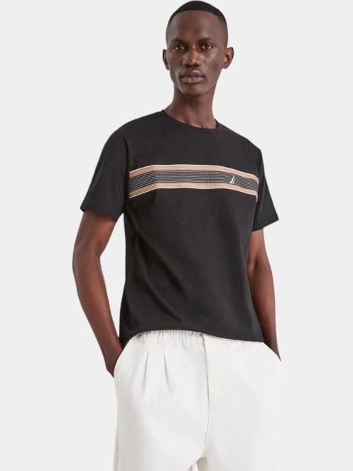 tricou cu maneci scurte pt. barbati Nautica Tierra T-Shirt negru 2