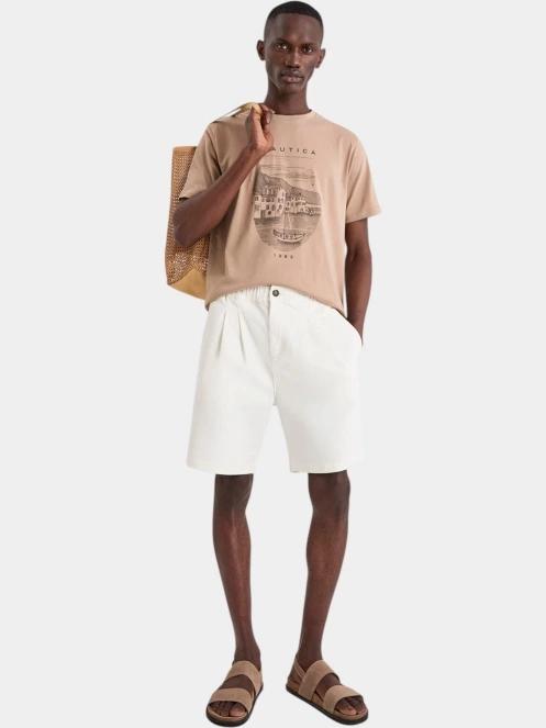 tricou cu maneci scurte pt. barbati Nautica Kanan T-Shirt nisip 4