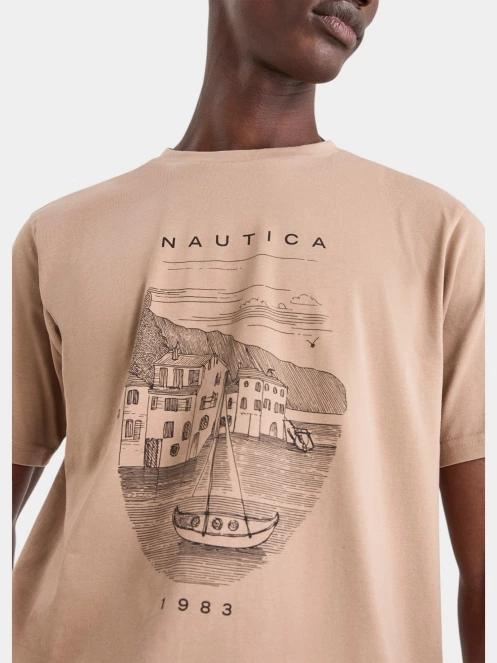 tricou cu maneci scurte pt. barbati Nautica Kanan T-Shirt nisip 5