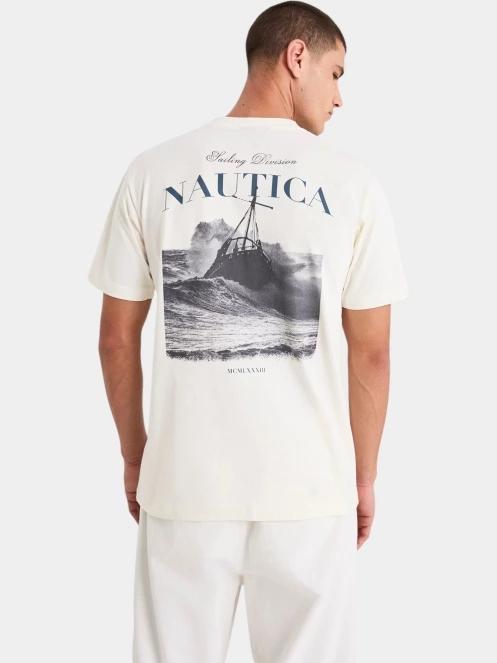 tricou cu maneci scurte pt. barbati Nautica Kokay T-Shirt alb 3