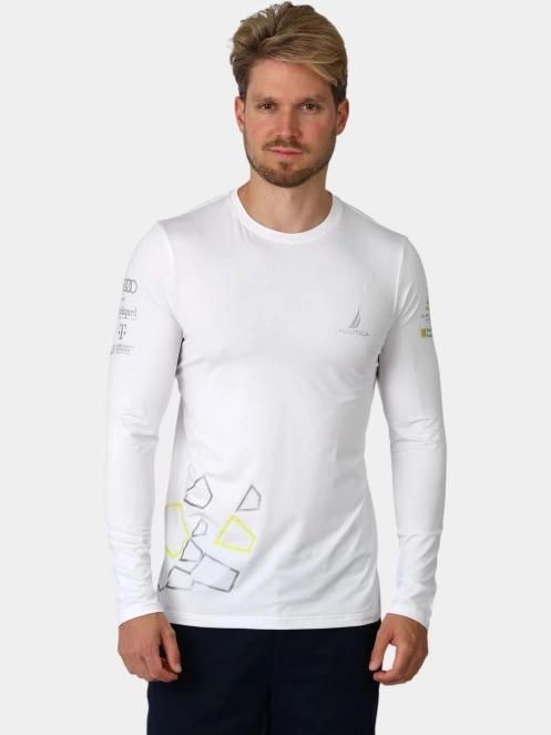 tricou cu maneci lungi pt. barbati Nautica Lionel 2 Long Sleeve T-Shirt alb 2