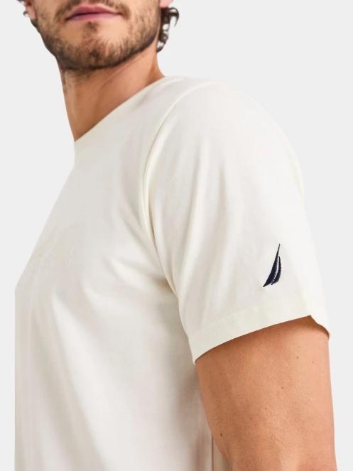 tricou cu maneci scurte pt. barbati Nautica Medway T-Shirt nisip 5
