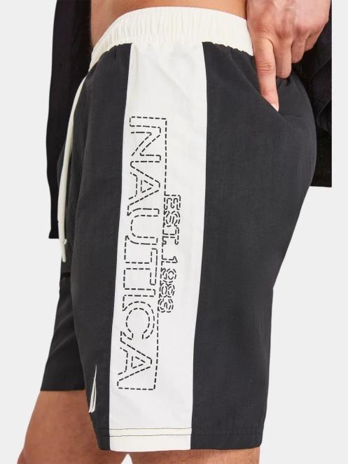 sorturi de baie pentru barbati pt. barbati Nautica Derwent 7” Swim Short negru 5