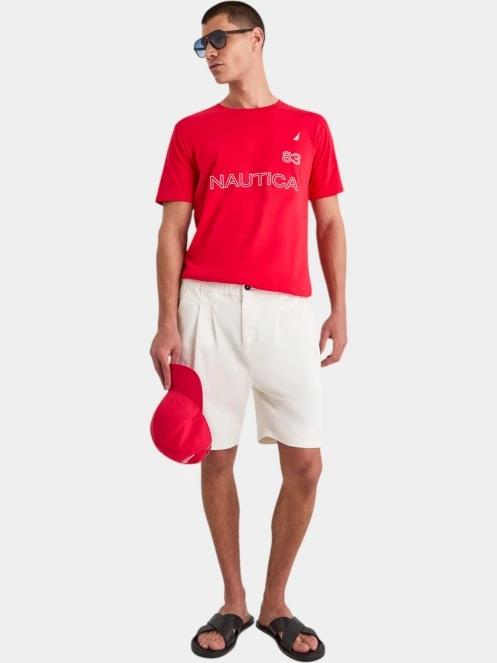 tricou cu maneci scurte pt. barbati Nautica Aire T-Shirt rosu 4