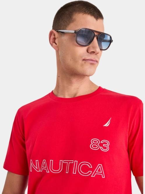 tricou cu maneci scurte pt. barbati Nautica Aire T-Shirt rosu 5