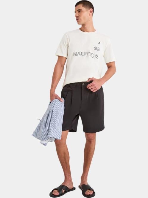 tricou cu maneci scurte pt. barbati Nautica Aire T-Shirt alb 4