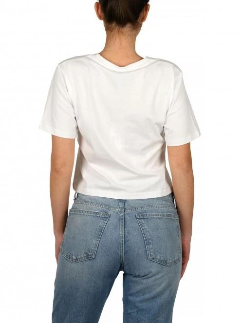 crop top pt. femei Nautica Dita Crop T-Shirt alb 4