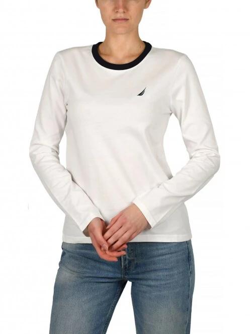 tricou cu maneci lungi pt. femei Nautica Mindy LS T-Shirt alb 2