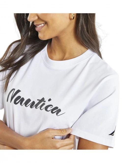 tricou cu maneci scurte pt. femei Nautica Rowena T-Shirt alb 5