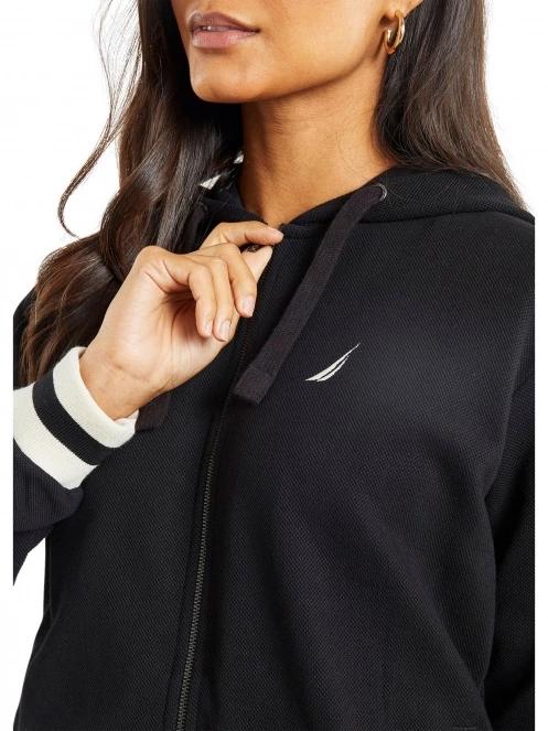 pulover cu gluga pt. femei Nautica Lunaire FZ Hoody negru 5