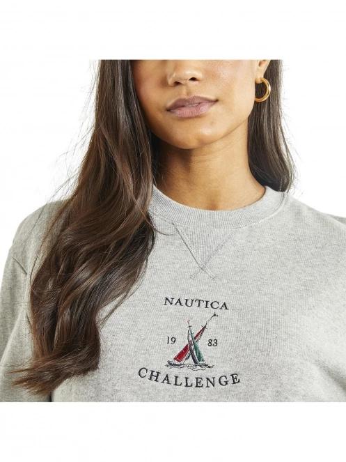 pulover pt. femei Nautica Belcarra Sweatshirt gri 5