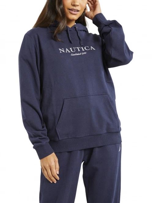 pulover cu gluga pt. femei Nautica Clemence OH Hoody albastru inchis 2