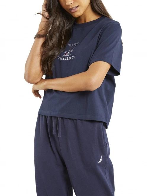 tricou cu maneci scurte pt. femei Nautica Avignon T-Shirt albastru inchis 2