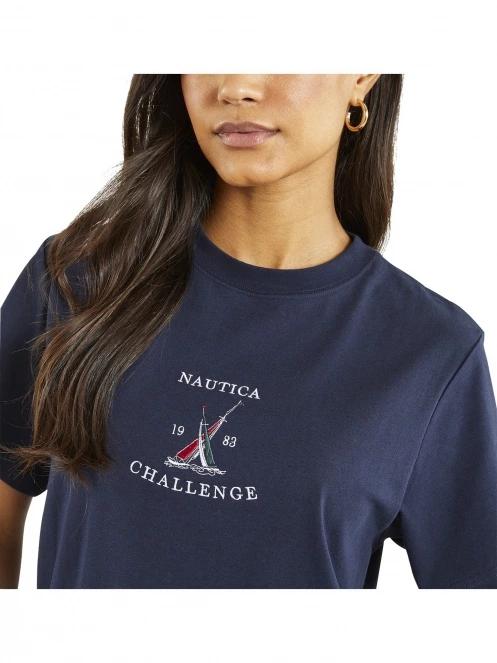 tricou cu maneci scurte pt. femei Nautica Avignon T-Shirt albastru inchis 5