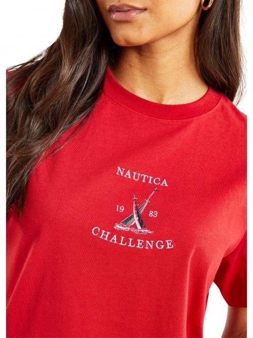 tricou cu maneci scurte pt. femei Nautica Avignon T-Shirt rosu 5