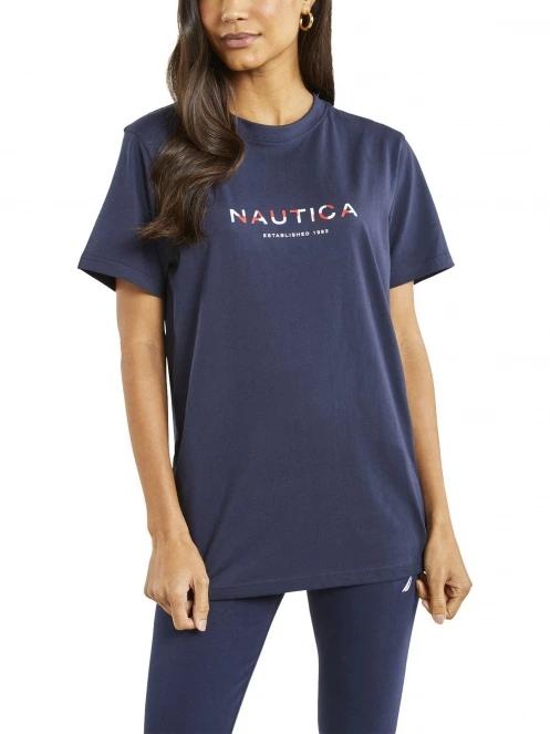 tricou cu maneci scurte pt. femei Nautica Airdrie T-Shirt albastru inchis 2