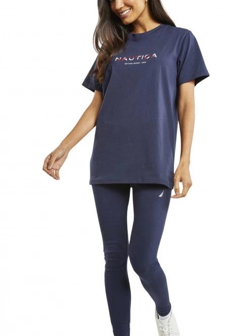 tricou cu maneci scurte pt. femei Nautica Airdrie T-Shirt albastru inchis 4
