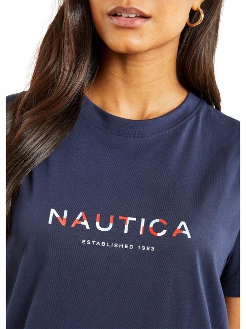 tricou cu maneci scurte pt. femei Nautica Airdrie T-Shirt albastru inchis 5