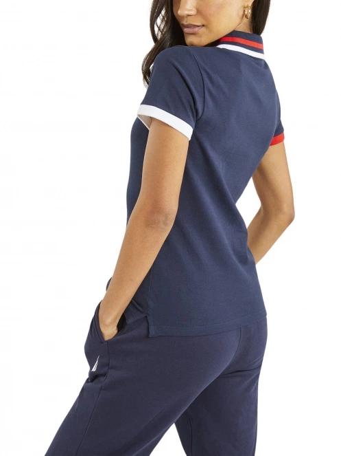 tricou cu guler pt. femei Nautica Cowley Polo Shirt albastru inchis 3